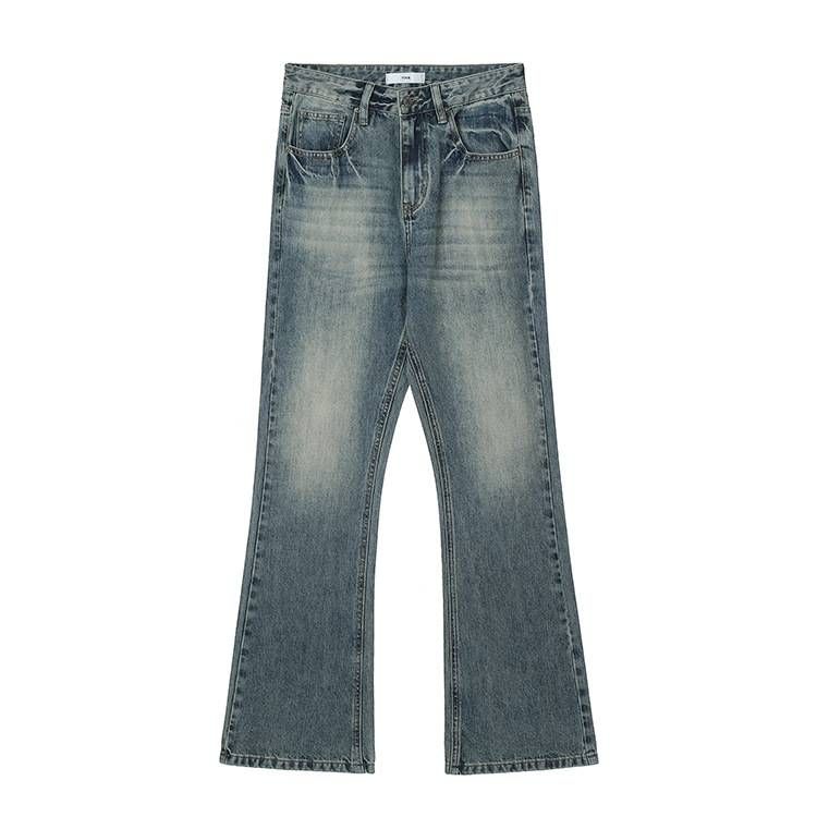 Men's Clothing Men's & Women's Vintage Washed Bootcut Jeans | 517 Slim Fit | Distressed Denim | High Elastic Comfort_mkmklike.com
