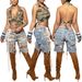 Women's Clothing Women's Colorful Hand Painted Distressed Jeans Style Sourced Denim Clothing For Formal & Casual For Women_mkmklike.com