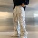 Men's clothing straight leg large pocket overalls high waist slimming hiphop pants_mkmklike.com