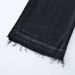 Men's High-End Worn Out Stretch Jeans Tight Fit Midweight Denim Flare Pants Black Vintage Casual Hip Hop Style_mkmklike.com