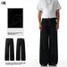 Men's Clothing Straight Slim Simple Unisex Black Relaxed Fit Straight Leg Jeans - Classic Cleanfit Style, Comfortable & Versatile For Everyday Wear_mkmklike.com