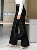 Black Wide Leg Straight Leg Jeans for Women Loose Fit Slimming Cotton Denim Casual Spring/Autumn Summer Independent Website_mkmklike.com