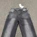 "Men's Vintage Washed Black & Gray Straight Leg Jeans – Loose Fit High Street Style | Retro Cleanfit Denim"_mkmklike.com
