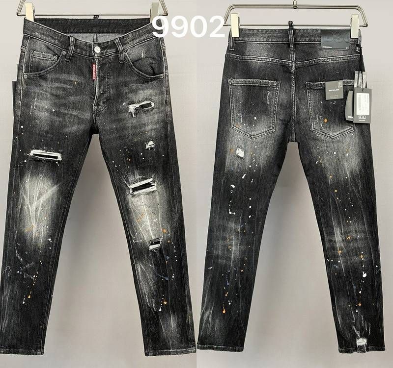 Distressed Denim Jeans For Men – Straight Leg Vintage Washed Jeans (28-38 EU Sizing)_mkmklike.com
