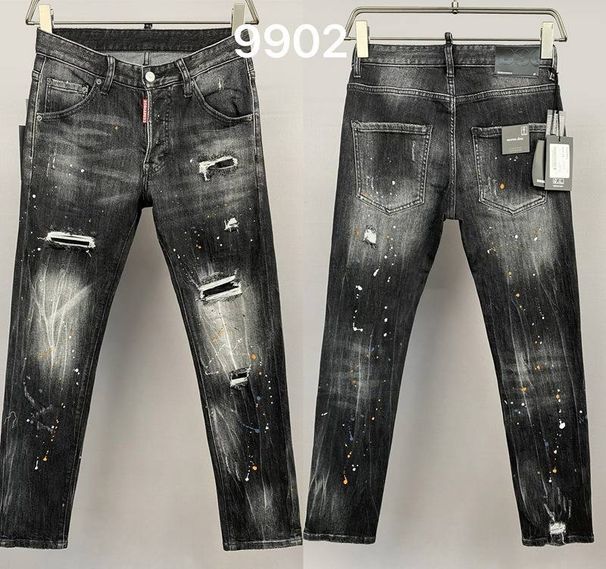 Distressed Denim Jeans For Men – Straight Leg Vintage Washed Jeans (28-38 EU Sizing)_mkmklike.com