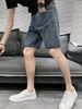 Men's Clothing Summer Trendy Brand Street Ins All Match Outdoor Wear Five Point Straight Casual Wide Leg Pants_mkmklike.com