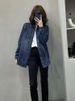 Chicco Spring Autumn New Mid-Length Shirt Trendy Denim Clothing Women's Top Fashion_mkmklike.com