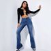 ELLE 2025 New European And American Cross-Border Flared Jeans For Women High Waist Slim Fit Stretch Long_mkmklike.com