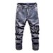 Men's Clothing New Spring Style Durable High Quality Multi Pocket Jeans For Men, Loose Fit, Straight Leg, Trendy Cargo Style, Multi Pocket Long Pants_mkmklike.com