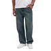 Men's Relaxed Fit Straight Leg Jeans | Vintage Washed Denim Pants With Stretch & Semi-Elastic Waist All-Day Comfort Stretch_mkmklike.com