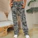 Women's Clothing denim embroidered straight pants fashion ins hot style elastic patch denim laminated straight denim women_mkmklike.com