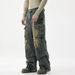 Workwear Style Multi-Pocket Wide-Leg Jeans For Men American High Street Loose Straight Functional Design Long Pants_mkmklike.com