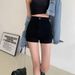Trendy Girl Closet Hong Kong Style Design Sense Tight-Fitting Girl Black Jeans Women Summer High-Waisted Slimming Hot Ultra-Short Ins Pants_mkmklike.com