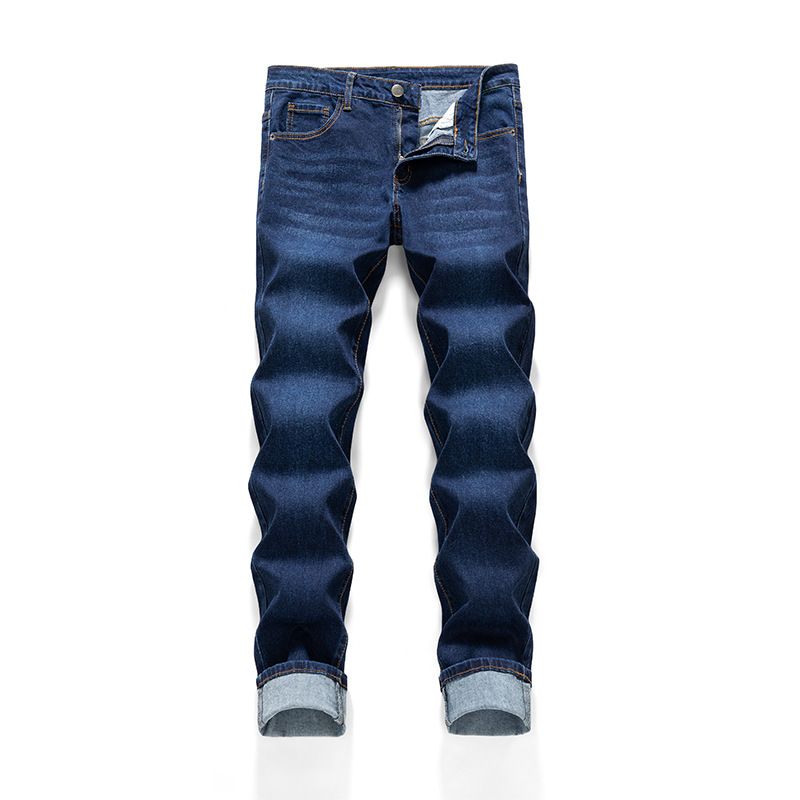 Laike Men's Slim Fit Jeans Style Summer New Versatile Straight Leg Casual Long Trousers Slightly Elastic Comfortable Pants_mkmklike.com