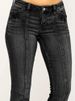 K Women's Denim Low Waisted Cracked Horn Pants_mkmklike.com