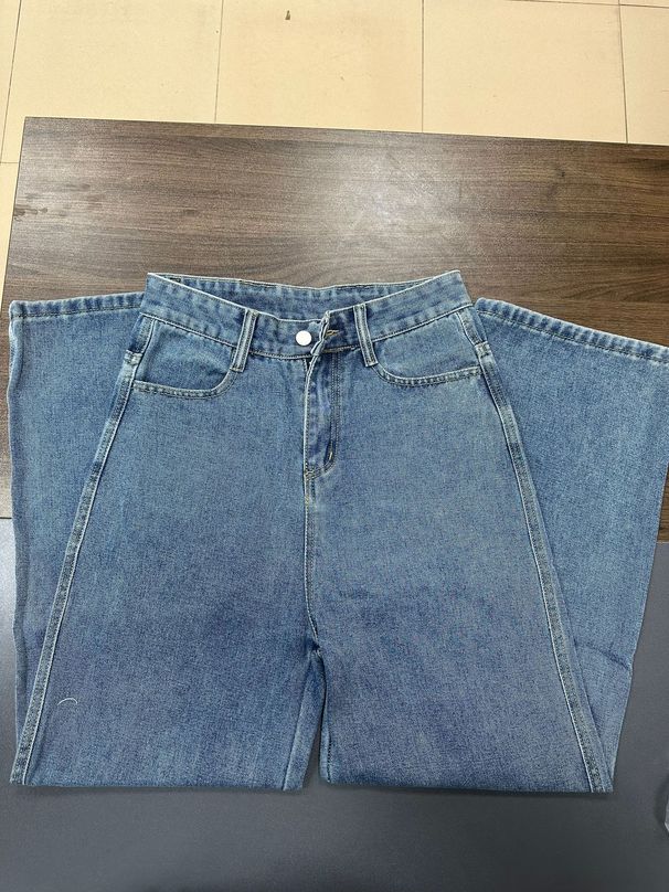 Women's Clothing Vintage Washed Wide-Leg Jeans – High-Waisted Distressed Denim Pants For Women (S-2XL)_mkmklike.com