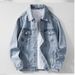 Pulse Pulse European And American INS Fashionable Retro High-Waisted Denim For Men 2023 New Slim Fit Slimming Short Jacket Trendy_mkmklike.com