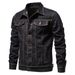 Autumn 2025 Fashion European -USA Style Outerwear Men's Cotton Lapel Pocket Single-Breasted Long Sleeve Denim Jacket M-5XL_mkmklike.com