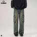 Unisex Vintage Cargo Jeans – High Street Raw Hem Denim With Multi-Pocket Design (Sizes S-3XL)_mkmklike.com