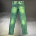 European Version Of Fashion Sense Spring And Autumn Jade Green Jeans Men's Slim-fitting Small Feet New Casual Trousers_mkmklike.com