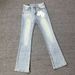 American High Street 517 Clean Fit Heavy Washed Cat Whiskers Ice Blue Slightly Flared Stretch Slim Jeans For Men Trendy_mkmklike.com