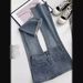 Women's High Waist Flared Jeans - Retro Blue & Black Stretch Denim Pants Summer Lightweight Comfortable Petite-Friendly Bootcut_mkmklike.com