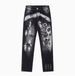 Luxury Men's Jeans, Washed, Distressed, Patched, Splattered, Trendy Slim-fit Skinny Jeans._mkmklike.com