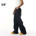 EF JEANS | 2025 Spring New American Simple Blue Pendant Wide Leg Pants Loose Denim Floor Pants_mkmklike.com