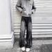 Men's Clothing High Street Style Wide Leg Jeans Hip Hop Loose Straight Leg Flared Pants Tie Dye Gradient Youth Casual Trousers_mkmklike.com