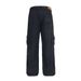 High Street Design Workwear Straight Long Men's Jeans Punk Vibe Trendy Pleated Solid Color Loose Wide-Leg Pants_mkmklike.com