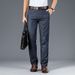 Summer Thin Lyocell Tencel Jeans Men's 2025 New Business Casual Mid-Rise Straight Washed Pants_mkmklike.com