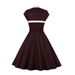 women's clothing polka dot retro long swing dress _mkmklike.com