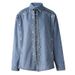 Edgy Denim Jacket & Shorts Set – Oversized Streetwear Co-ord With Distressed Details (S-L, Spring Y2K Revival)_mkmklike.com