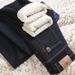 Autumn And Winter Men's Popular Fleece Jeans Are Warm, Soft, Loose, Trendy, Straight, Simple, Thick, And Versatile Winter Casual Pants_mkmklike.com