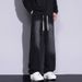 Men's Classic Black Straight Leg Jeans – Relaxed Fit Cotton Denim Pants For Casual Wear (Sizes S-3XL)_mkmklike.com
