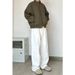 Nordmann European And American Style White Jeans For Men New Loose Straight Casual High Street Versatile Stylish Long Pants_mkmklike.com