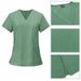 Women's beauty salon work clothes operating room scrub suit hand washing clothes short-sleeved doctor elastic scrub suit_mkmklike.com