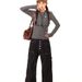 AXHUI Vintage Button Detail Jeans – Unisex Relaxed Fit Straight Leg Denim Pants (Mid-Rise, Washed Black, Minimal Stretch)_mkmklike.com