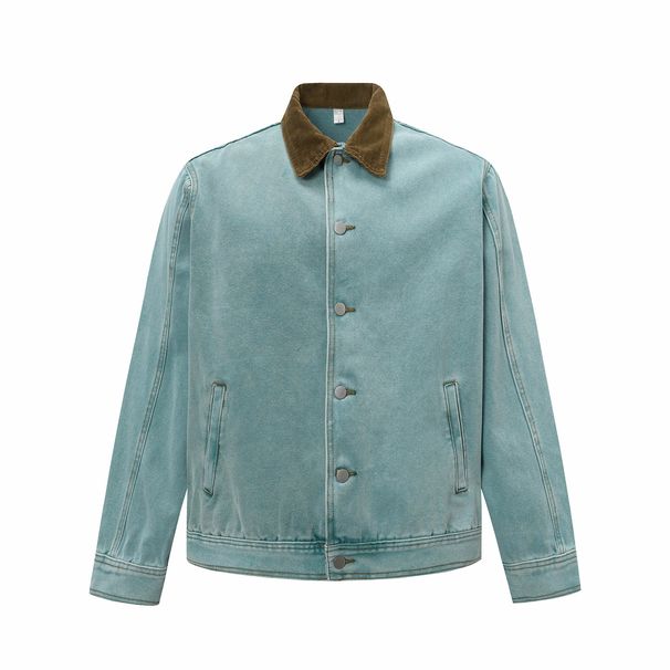 Jiayiku Men's 2025 Spring New Style American High Quality Laundry Workwear Cowboy Jacket Coat_mkmklike.com