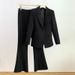 Women's clothing Suit Pants Irregular Lapel Simple Black Red Jacket + Pants_mkmklike.com