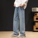 Men's Lightweight Loose Fit Straight Leg Jeans - Classic Casual Trousers For Everyday Comfort & Style_mkmklike.com