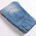 In-stock Vintage European And American Style Men's New Slim-fit Flared Denim Pants With Plum Blossom Embroidery_mkmklike.com