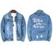 Loom New Foreign Trade Spring And Autumn Light Blue Trendy Men's Slim Fit Printed Ripped Denim Jacket For Men_mkmklike.com