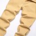 2025 Slim Fit Khaki Denim Pants Men's Elastic Solid Color Jeans_mkmklike.com