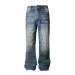 Men's Clothing Men's Whisker Denim Jeans - Lightning Wash Straight Leg Pants (Vintage Revival Style)_mkmklike.com