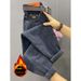 Pear-shaped Body Pants, High-waisted Straight-leg Fleece-lined Jeans Women, 2024 Winter Slimming Cropped Pants For_mkmklike.com