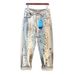 High End Men's Streetwear Jeans Japanese Brand Loose Fitting Straight Leg Graffiti Splatter Paint Distressed Look_mkmklike.com