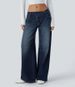 Women's High Waist Straight Leg Jeans – Stretch Denim, Classic Fit, Comfortable & Flattering (XS-XXXL, Dark Blue/Blue/Light Blue/White/Black)_mkmklike.com