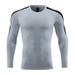 Men's Clothing Tights Long-Sleeved T-Shirt High Elastic Quick-Drying Breathable Sports Running Training Fitness Clothes Round Neck_mkmklike.com