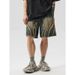 Men's Distressed Denim Shorts High Street American Retro Washed Loose Casual_mkmklike.com